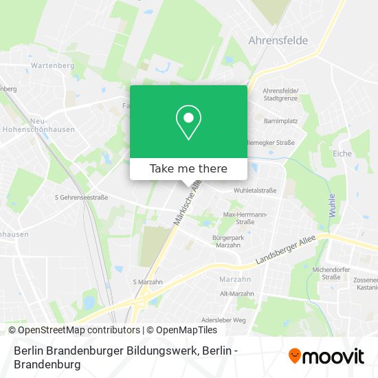 Карта Berlin Brandenburger Bildungswerk