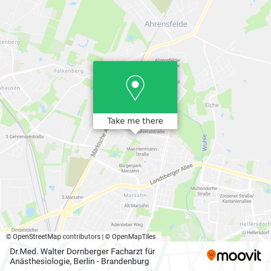 Dr.Med. Walter Dornberger Facharzt für Anästhesiologie map