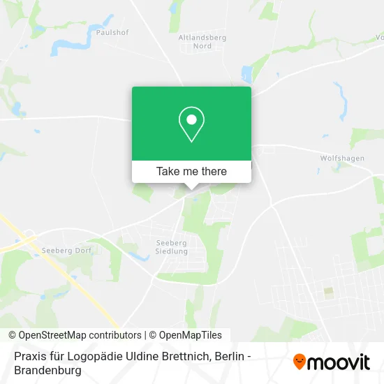 Карта Praxis für Logopädie Uldine Brettnich