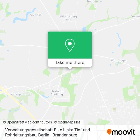 Карта Verwaltungsgesellschaft Elke Linke Tief-und Rohrleitungsbau