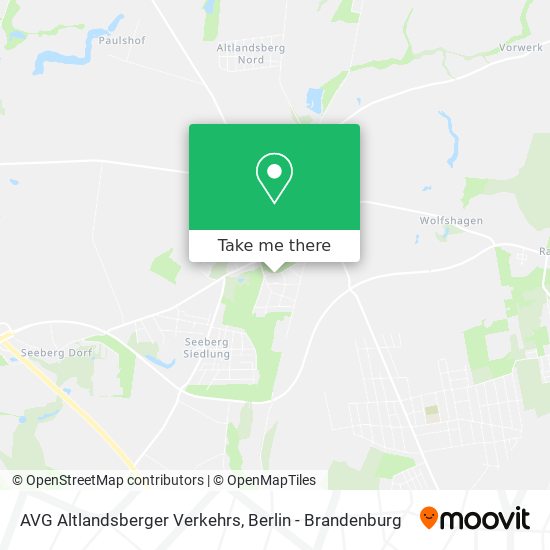 AVG Altlandsberger Verkehrs map