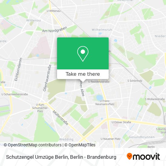 Карта Schutzengel Umzüge Berlin