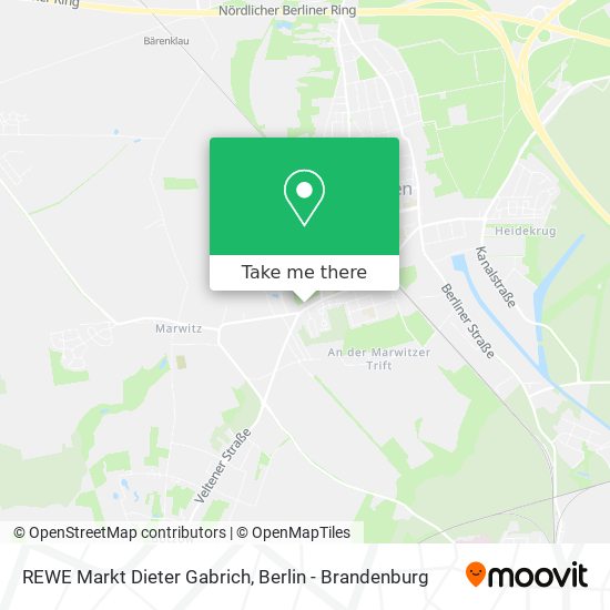 REWE Markt Dieter Gabrich map