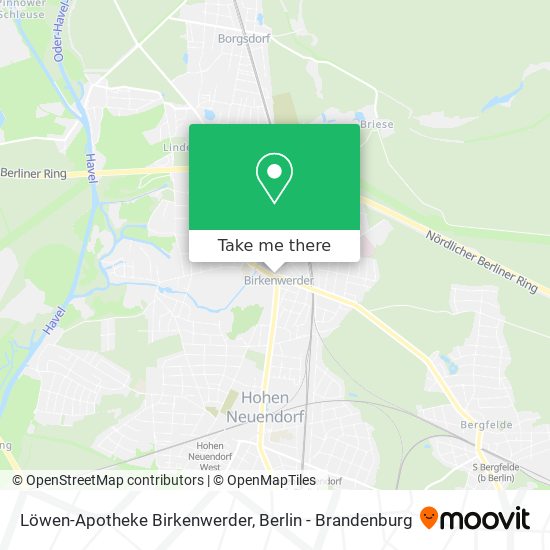 Löwen-Apotheke Birkenwerder map