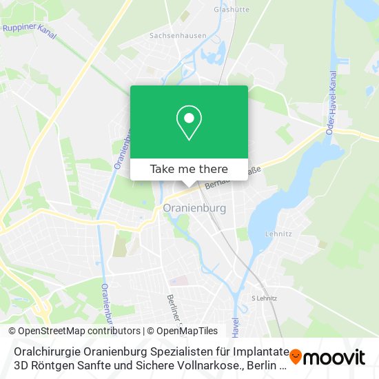 Oralchirurgie Oranienburg Spezialisten für Implantate 3D Röntgen Sanfte und Sichere Vollnarkose. map