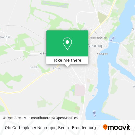 Карта Obi Gartenplaner Neuruppin
