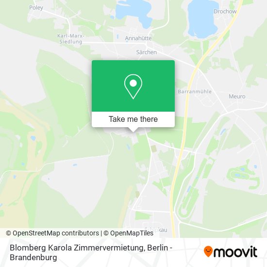 Карта Blomberg Karola Zimmervermietung