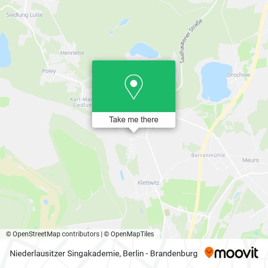 Niederlausitzer Singakademie map