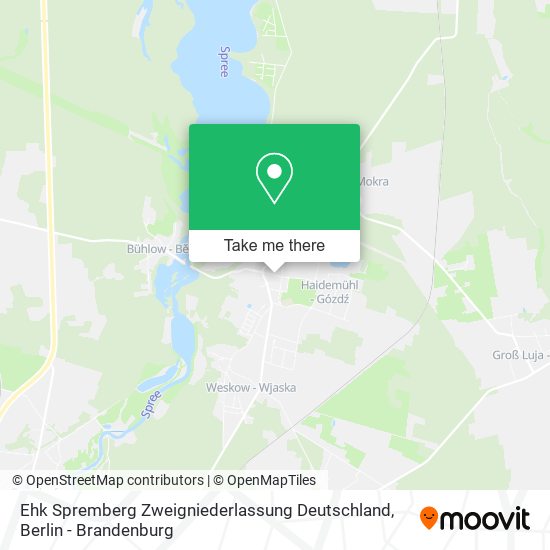 Ehk Spremberg Zweigniederlassung Deutschland map