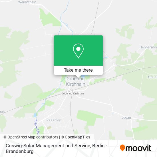 Coswig-Solar Management und Service map