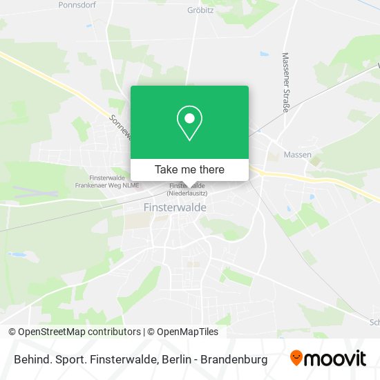 Behind. Sport. Finsterwalde map