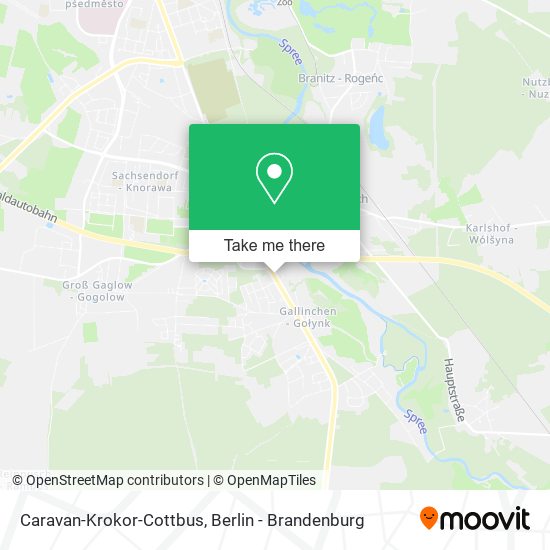 Caravan-Krokor-Cottbus map