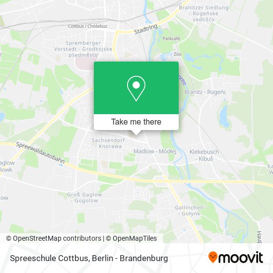 Spreeschule Cottbus map