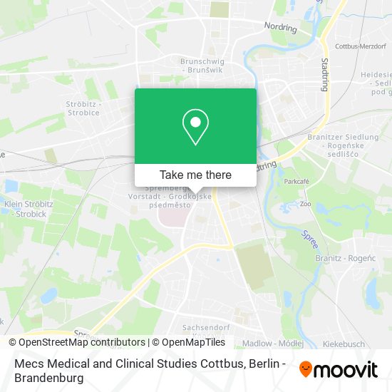 Mecs Medical and Clinical Studies Cottbus map