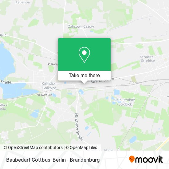 Baubedarf Cottbus map