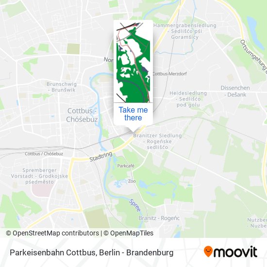 Parkeisenbahn Cottbus map