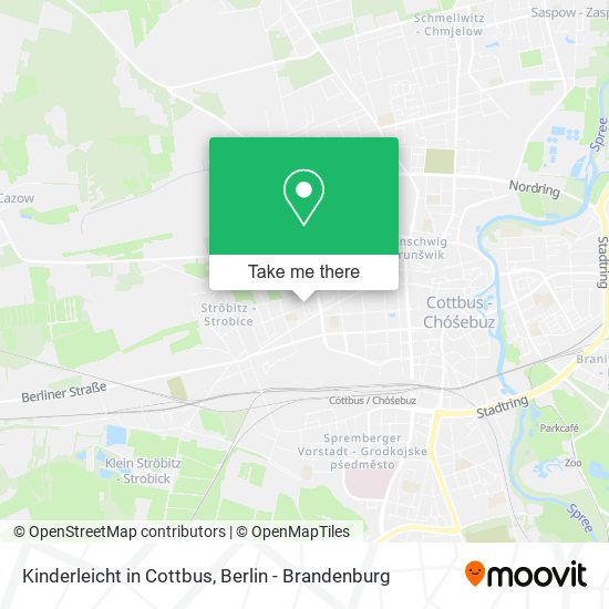 Карта Kinderleicht in Cottbus