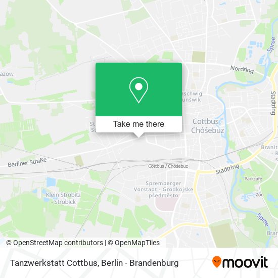 Карта Tanzwerkstatt Cottbus