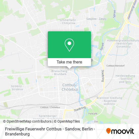 Freiwillige Feuerwehr Cottbus - Sandow map