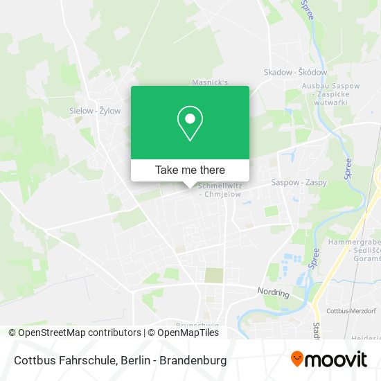 Карта Cottbus Fahrschule