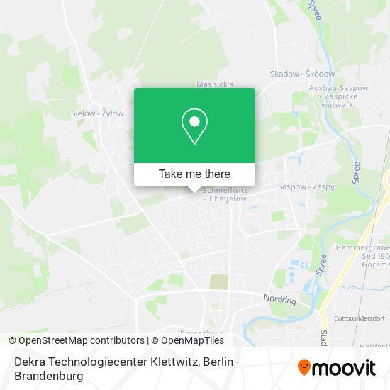 Dekra Technologiecenter Klettwitz map