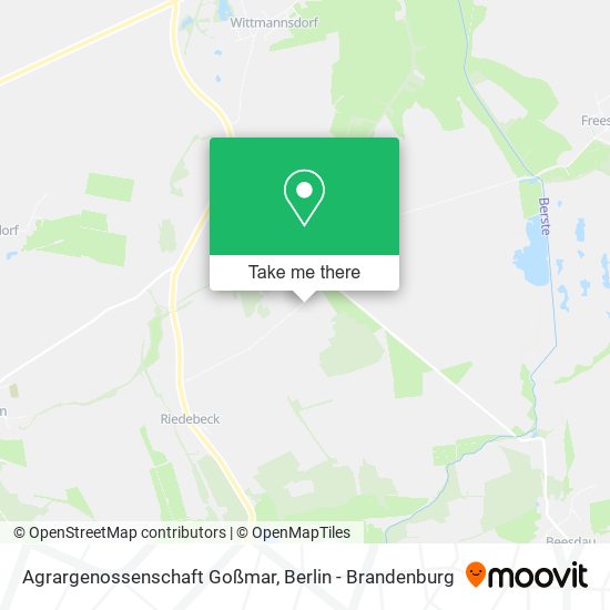Карта Agrargenossenschaft Goßmar
