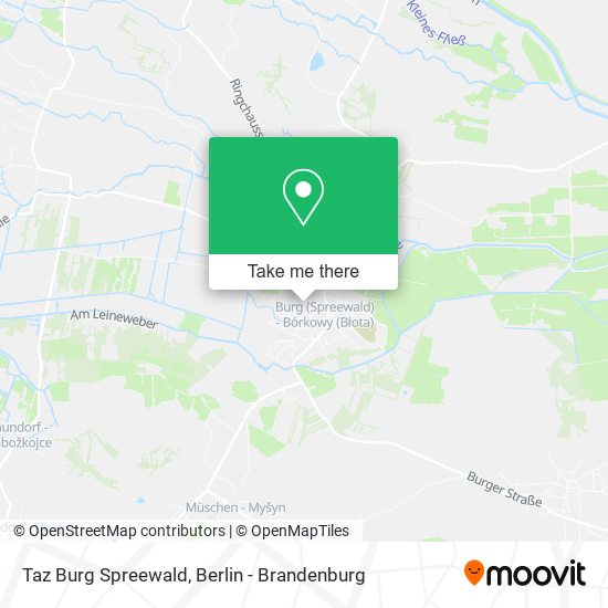 Taz Burg Spreewald map