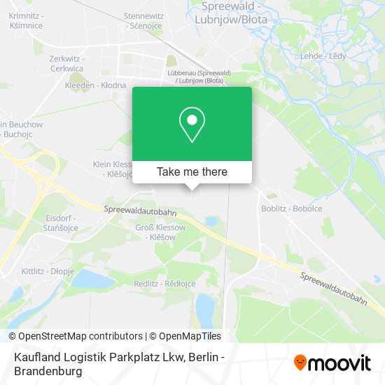Kaufland Logistik Parkplatz Lkw map