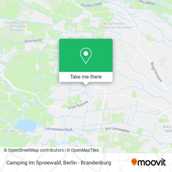 Camping im Spreewald map