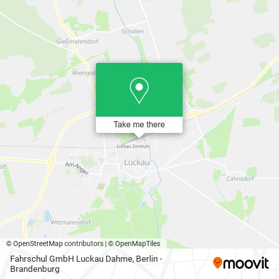 Карта Fahrschul GmbH Luckau Dahme