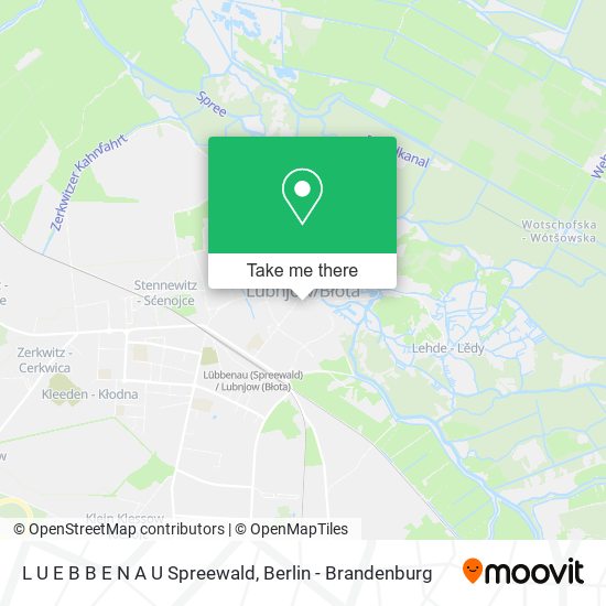 L U E B B E N A U Spreewald map