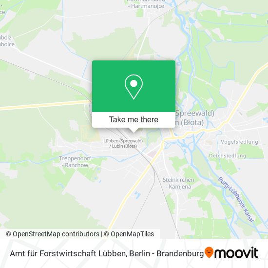 Карта Amt für Forstwirtschaft Lübben