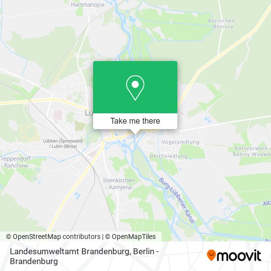 Landesumweltamt Brandenburg map
