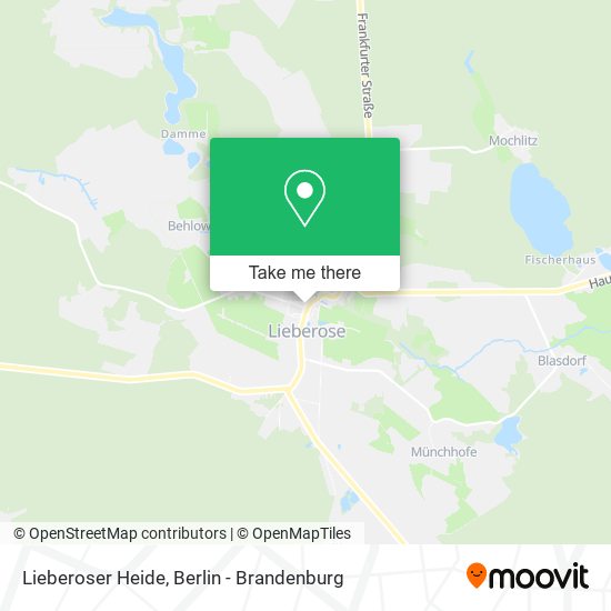 Lieberoser Heide map