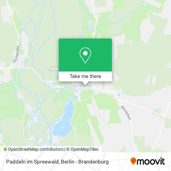 Paddeln im Spreewald map