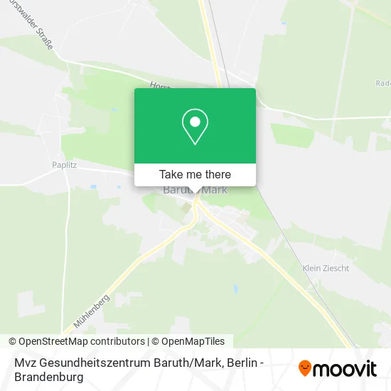 Карта Mvz Gesundheitszentrum Baruth / Mark
