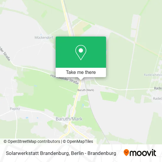 Карта Solarwerkstatt Brandenburg