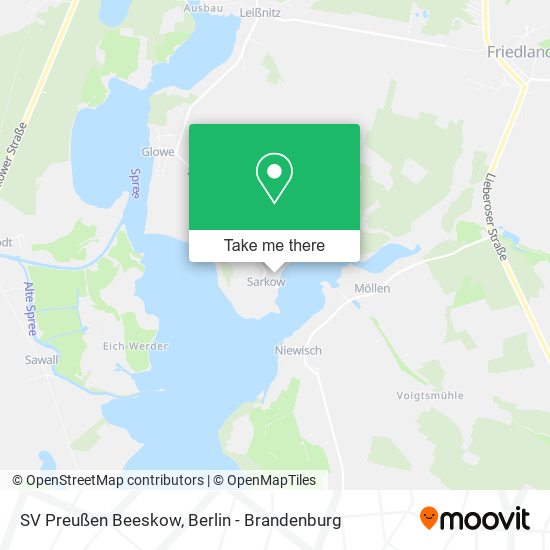 Карта SV Preußen Beeskow