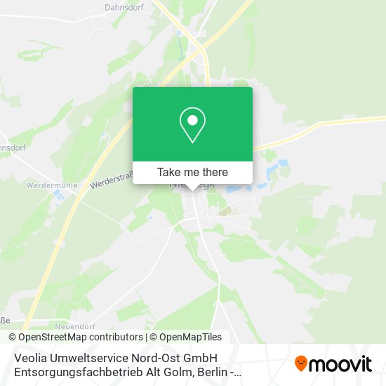 Veolia Umweltservice Nord-Ost GmbH Entsorgungsfachbetrieb Alt Golm map
