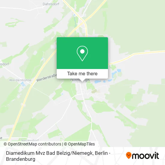 Карта Diamedikum Mvz Bad Belzig / Niemegk