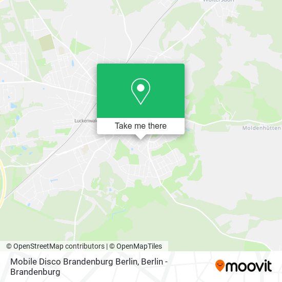 Mobile Disco Brandenburg Berlin map