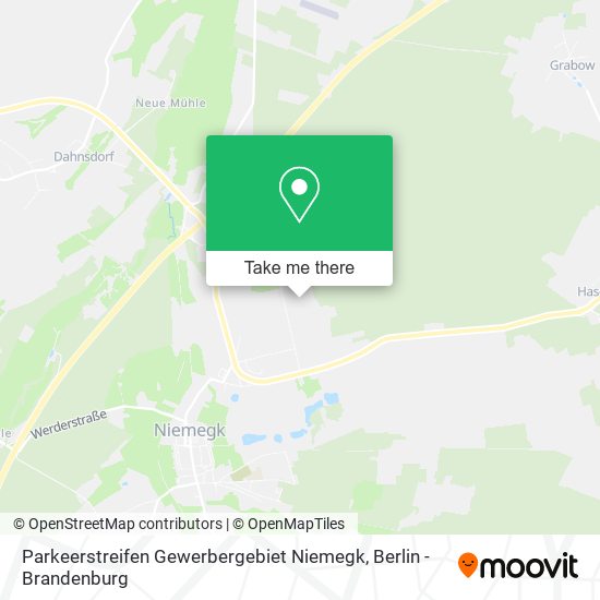 Parkeerstreifen Gewerbergebiet Niemegk map