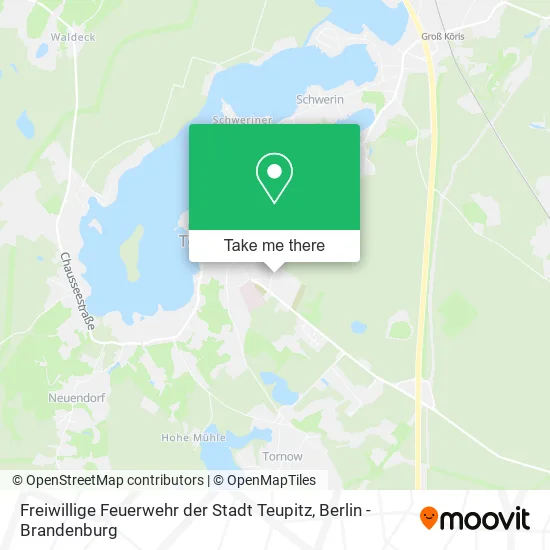 Карта Freiwillige Feuerwehr der Stadt Teupitz