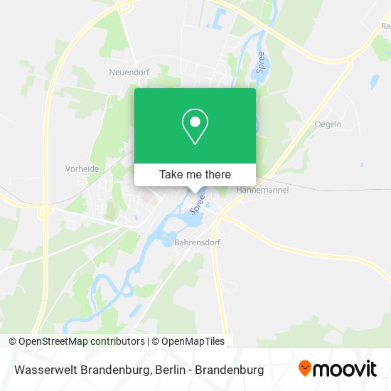Wasserwelt Brandenburg map