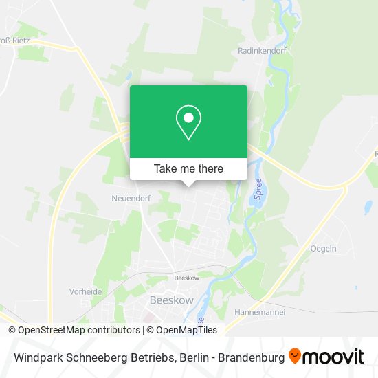 Карта Windpark Schneeberg Betriebs