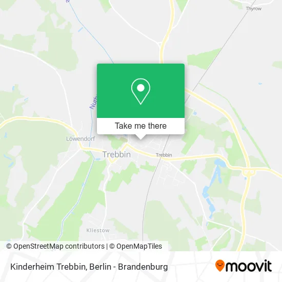 Карта Kinderheim Trebbin