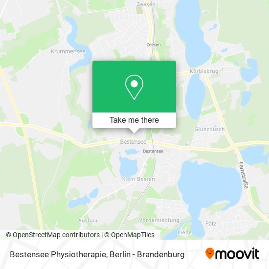 Bestensee Physiotherapie map