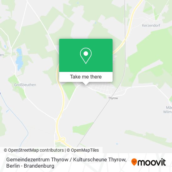 Карта Gemeindezentrum Thyrow / Kulturscheune Thyrow