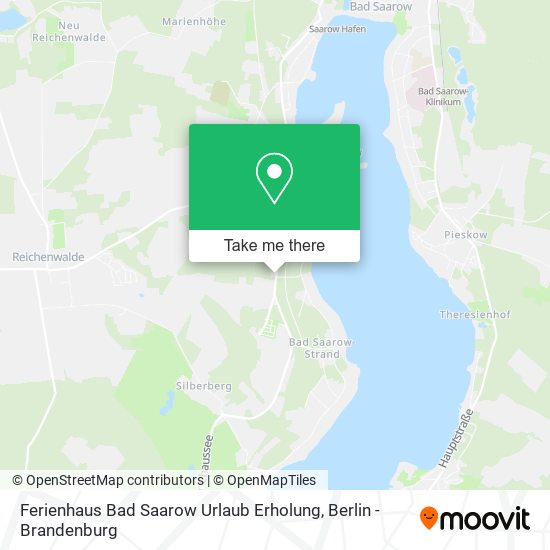 Карта Ferienhaus Bad Saarow Urlaub Erholung