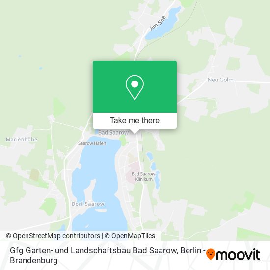 Карта Gfg Garten- und Landschaftsbau Bad Saarow